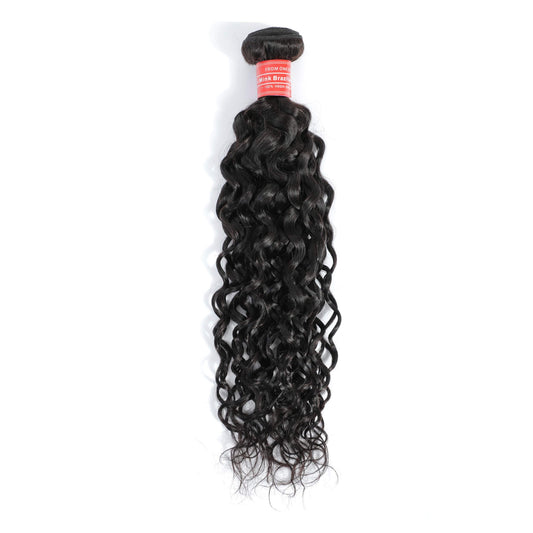 water wave human hair bundle 1 bundle