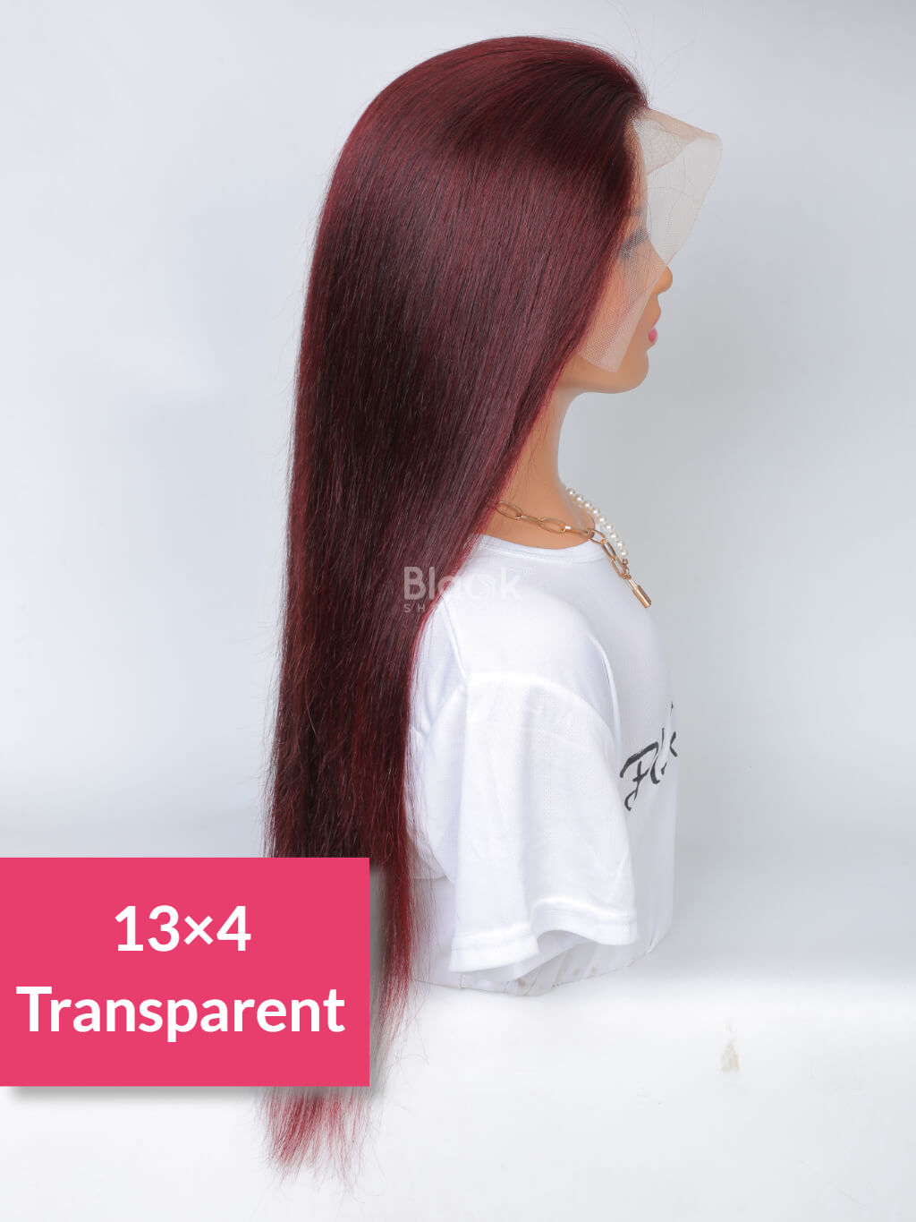 99j human hair 13x4 transparent lace wig straight hair