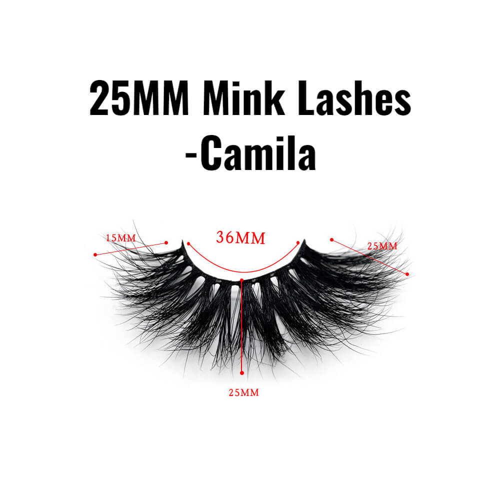 25mm mink lashes Camila