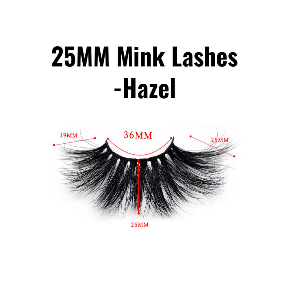 25mm mink lashes Hazel