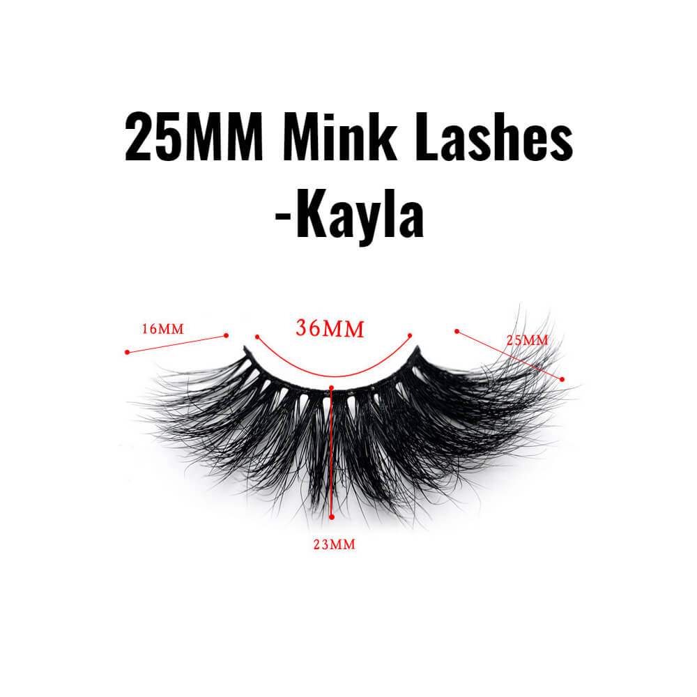 25mm mink lashes Kayla