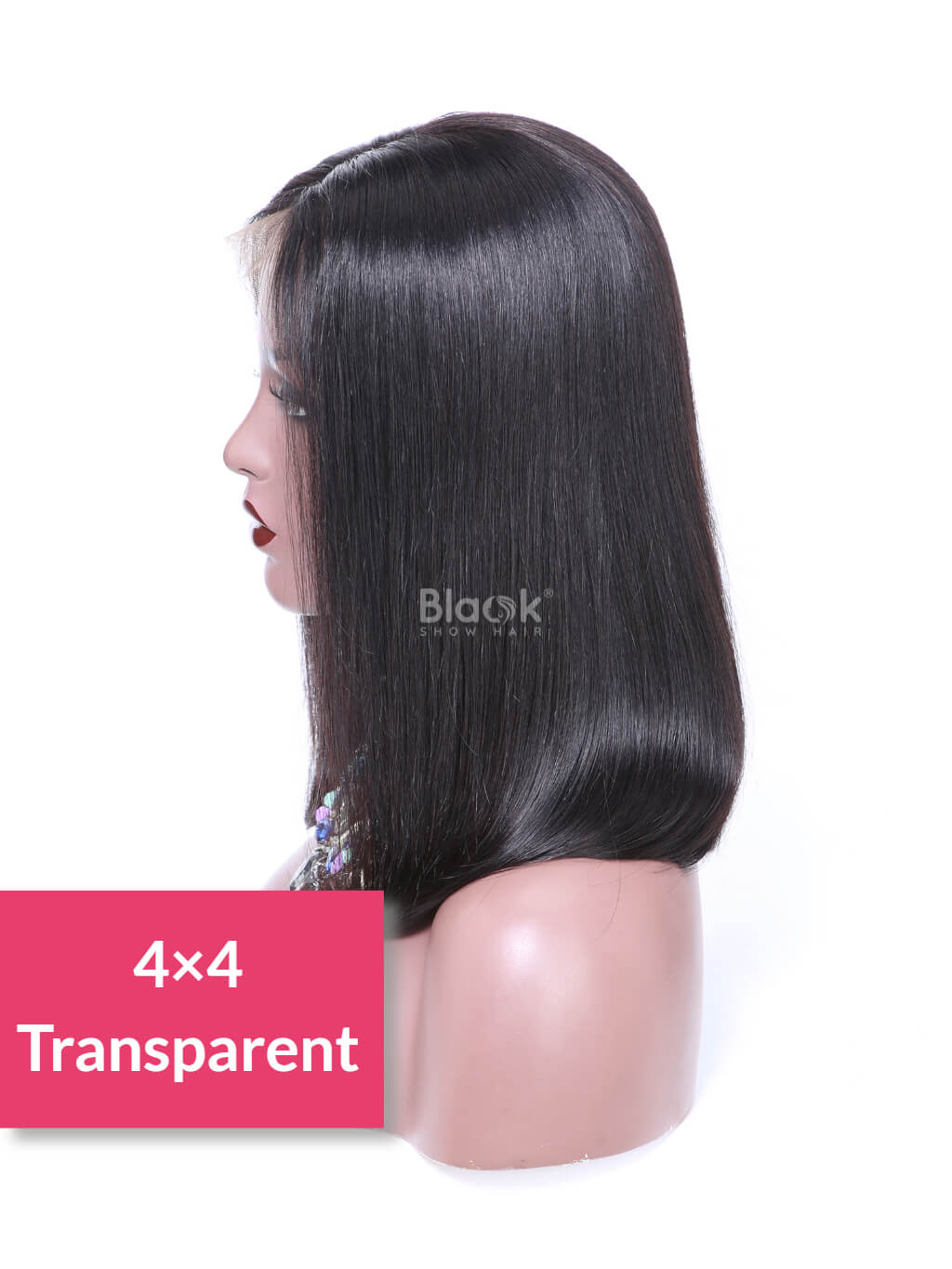 transparent lace bob wig 4x4