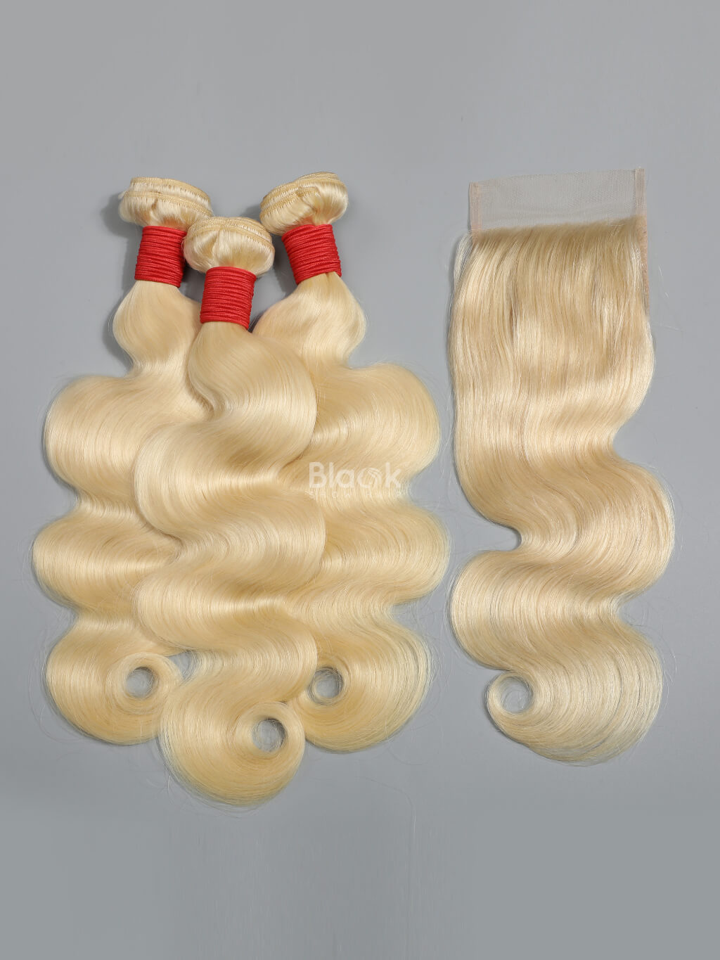 613 blonde hair bundles with closure body wave 2