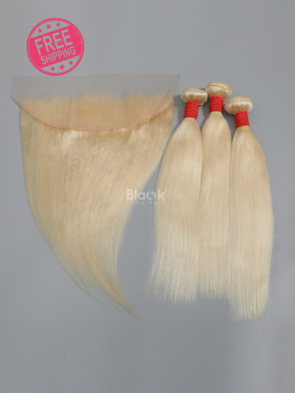 613 blonde hair bundles with frontal straight hair