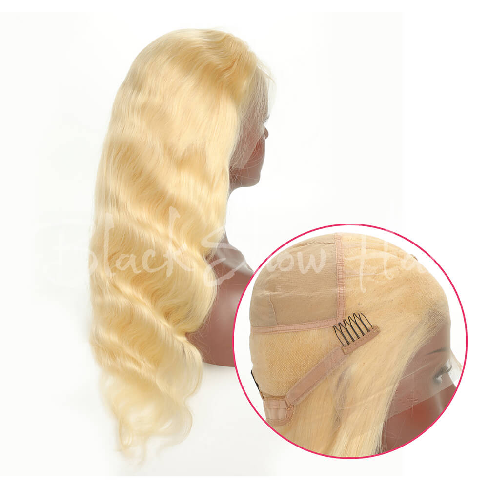 613 blonde hair full lace wig body wave - Black Show Hair