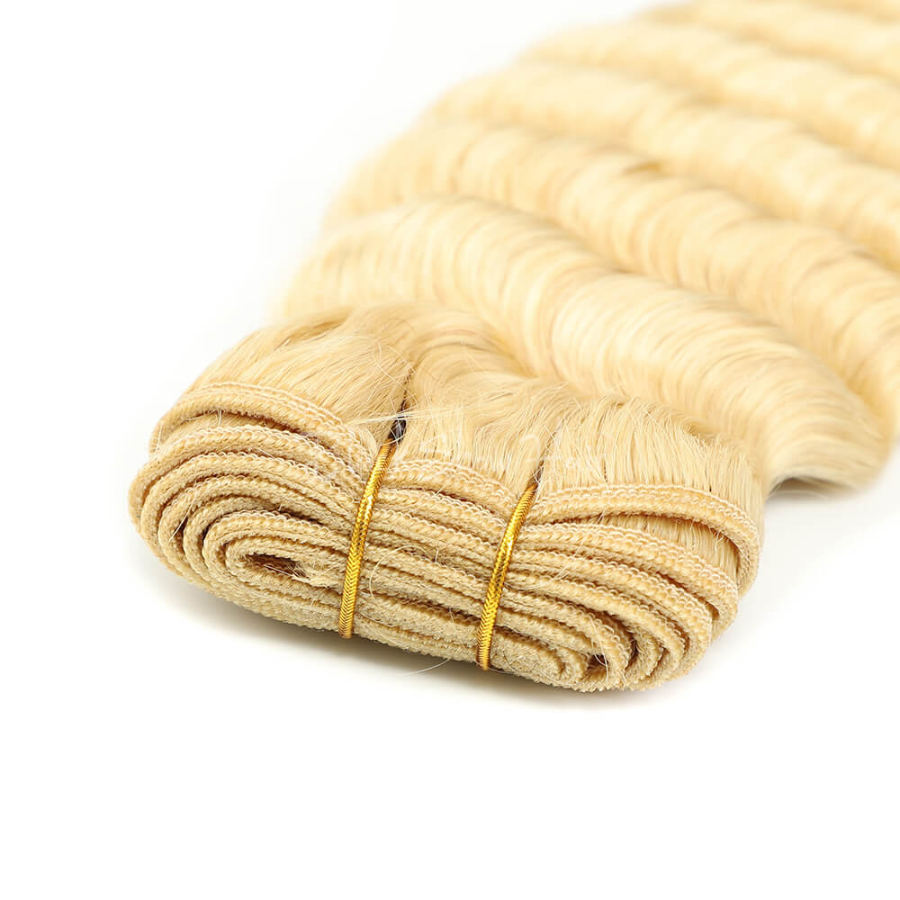 613 Blonde Hair Bundles Deep Wave Hair