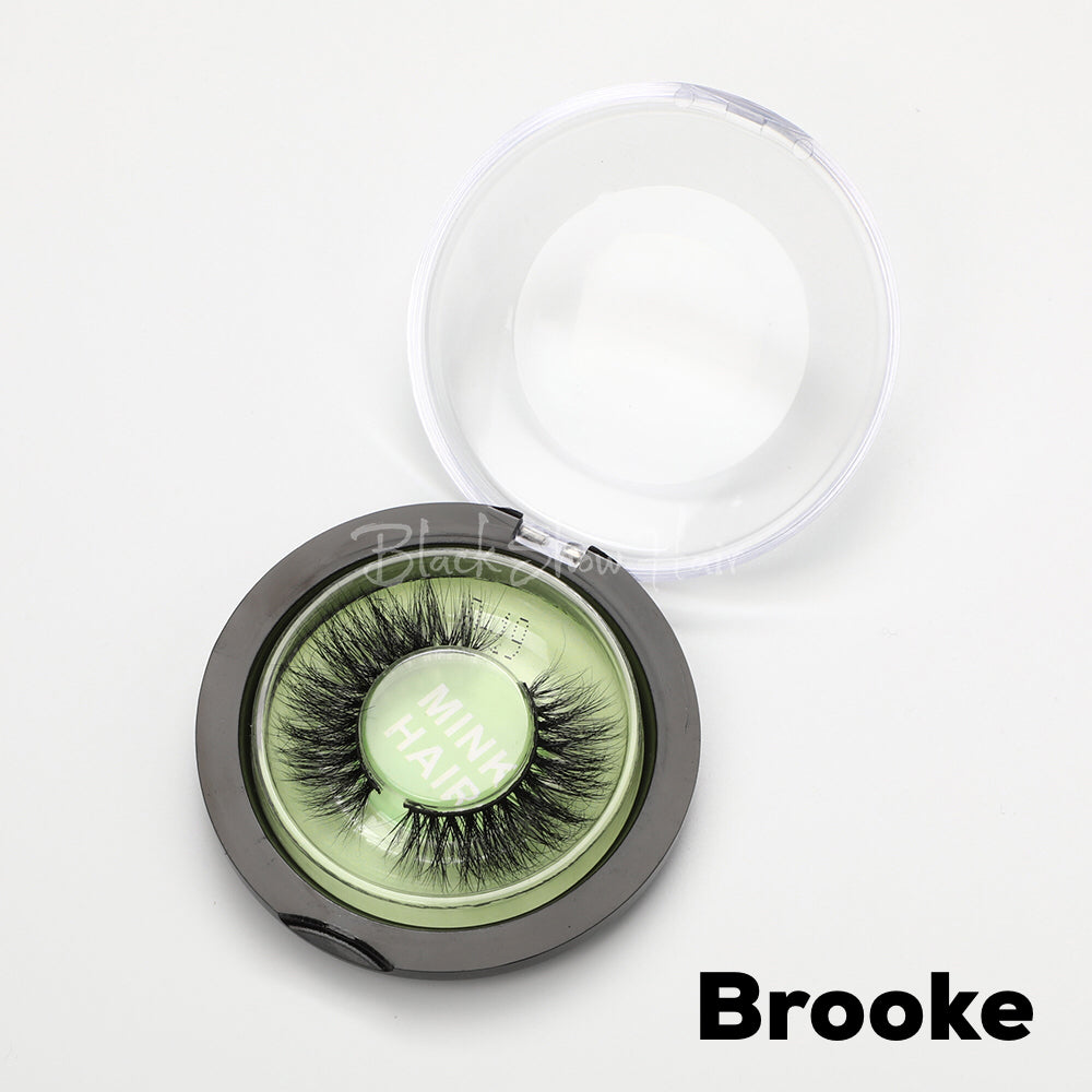 3D Mink Lashes Extension - Brooke - Black Show Hair