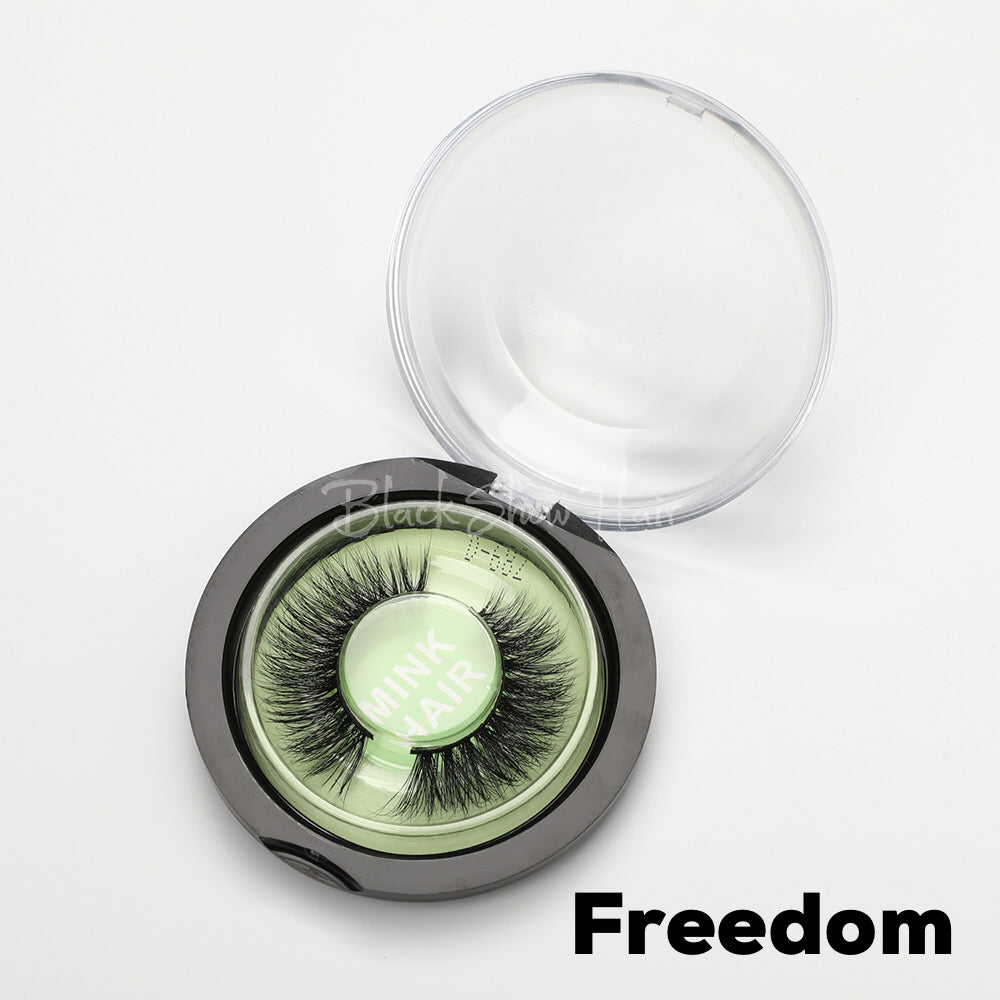 3D Mink Lashes Extension - Freedom - Black Show Hair
