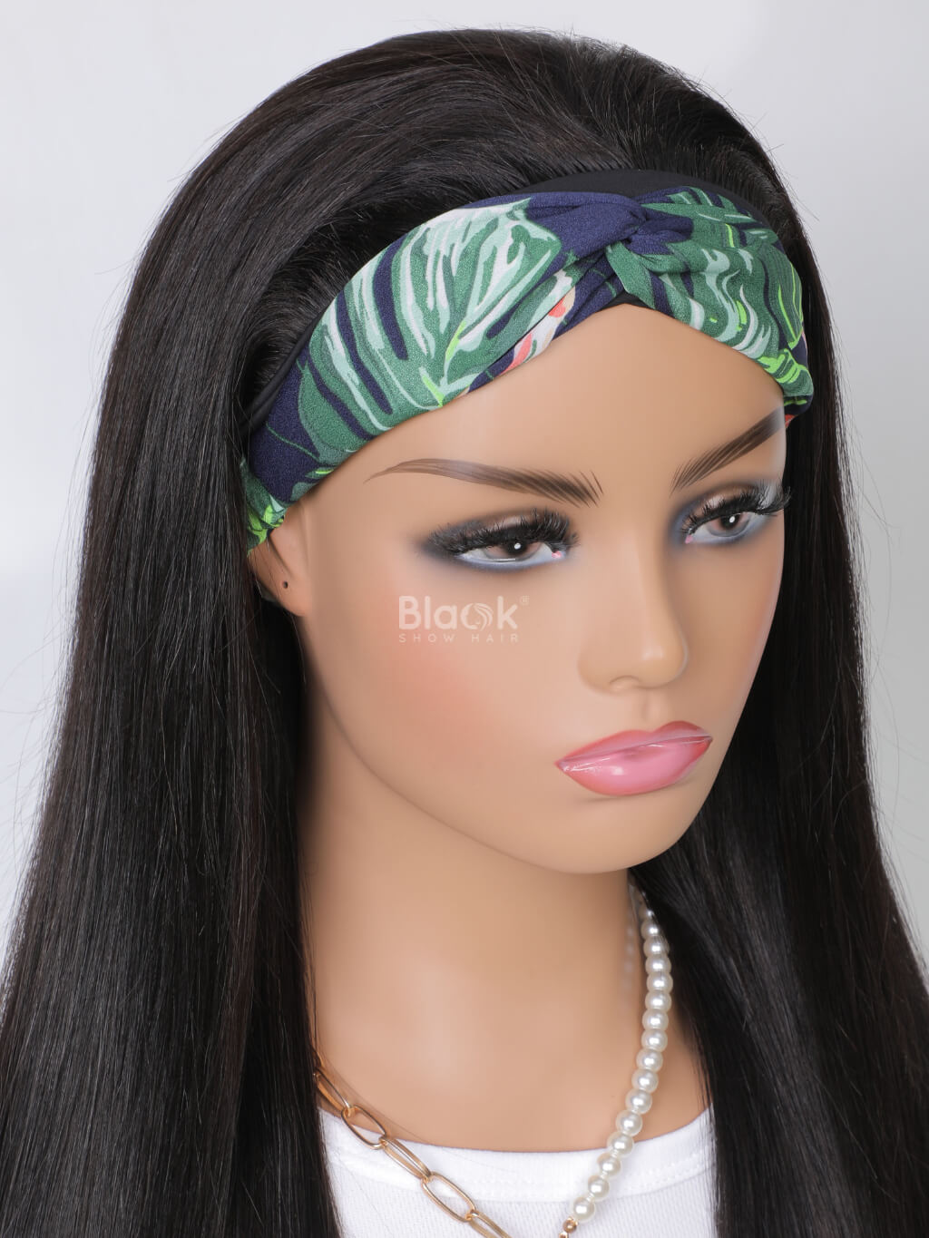 african american headband wigs silky straight 4