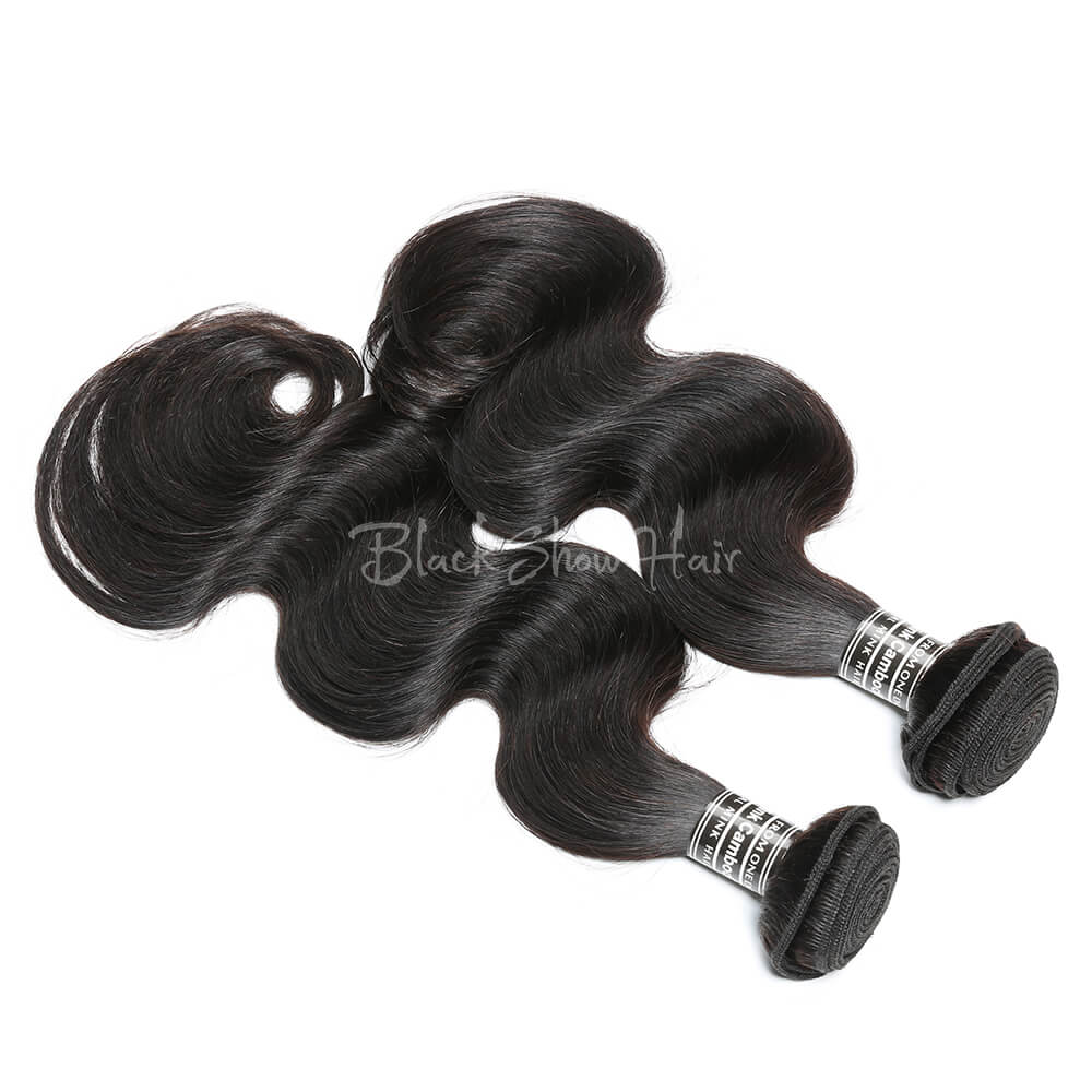 Virgin Cambodian Body Wave Hair Bundles - Black Show Hair