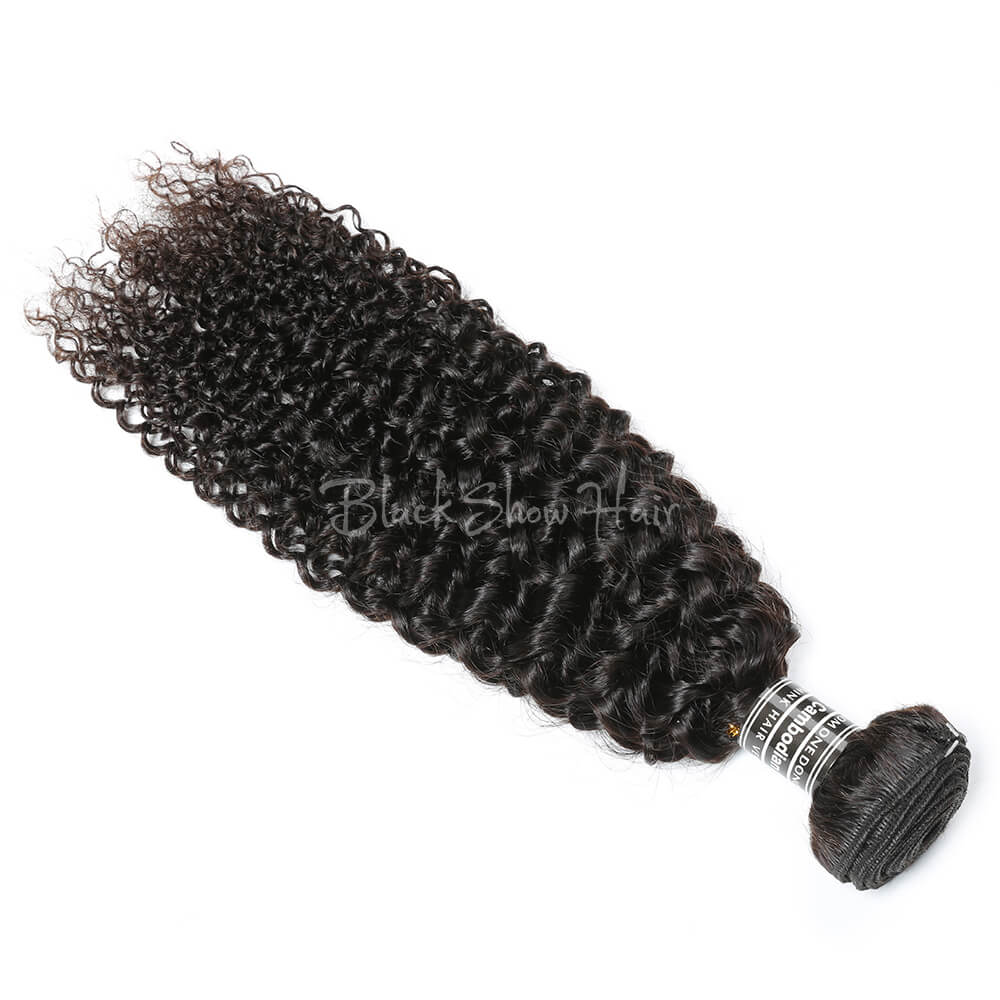 Virgin Cambodian Jerry Curly Hair Bundles - Black Show Hair