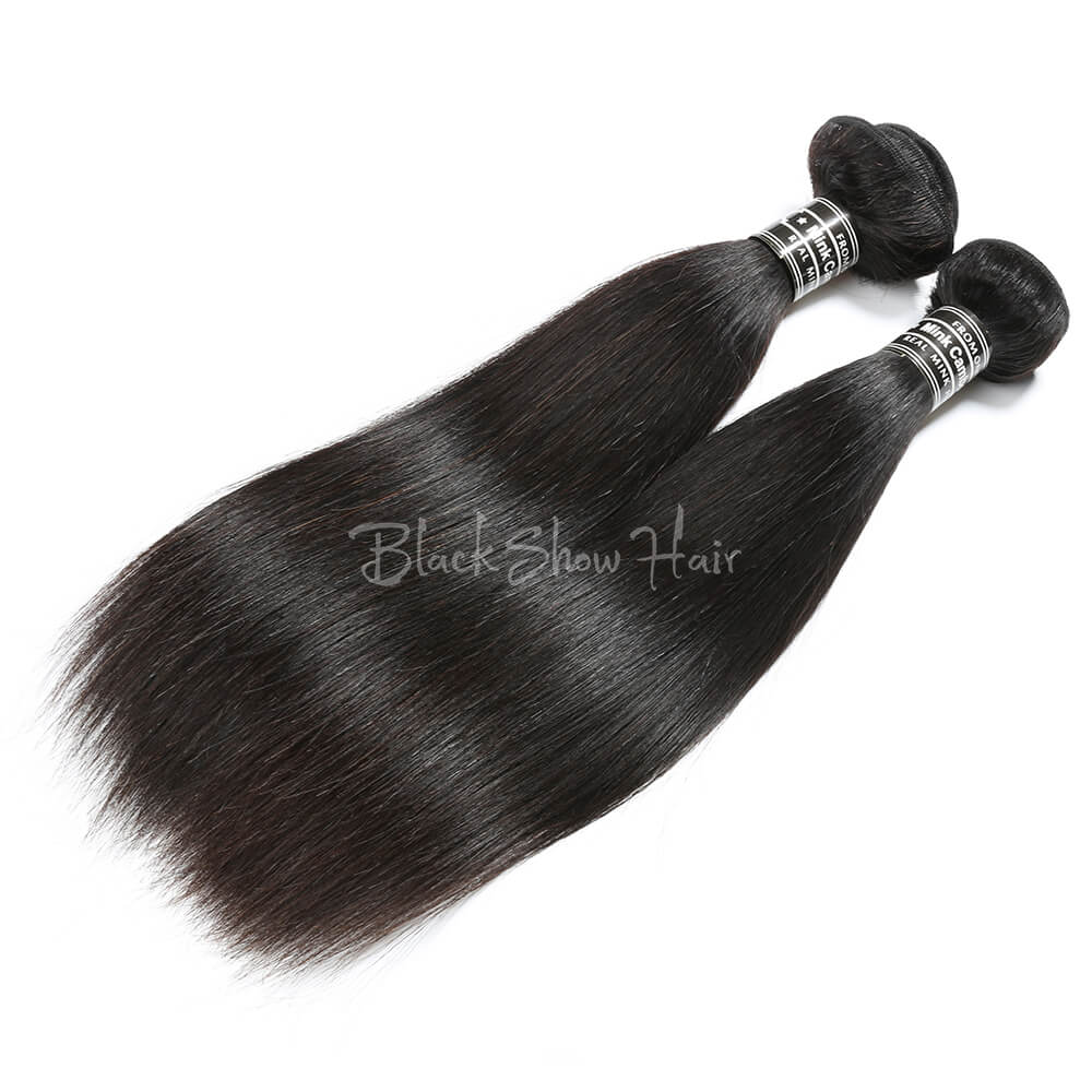 Virgin Cambodian Straight Hair Bundles - Black Show Hair