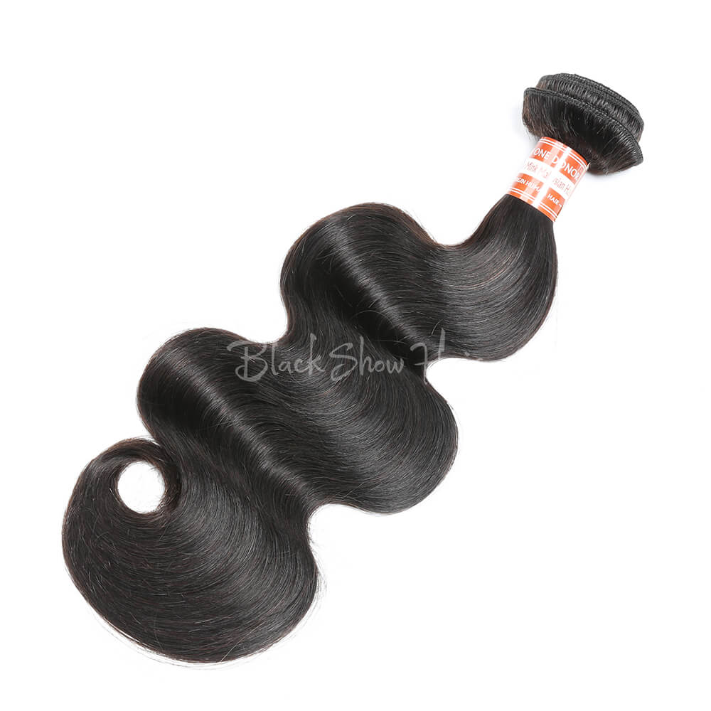 Virgin Malaysian Body Wave Hair Bundle - Black Show Hair