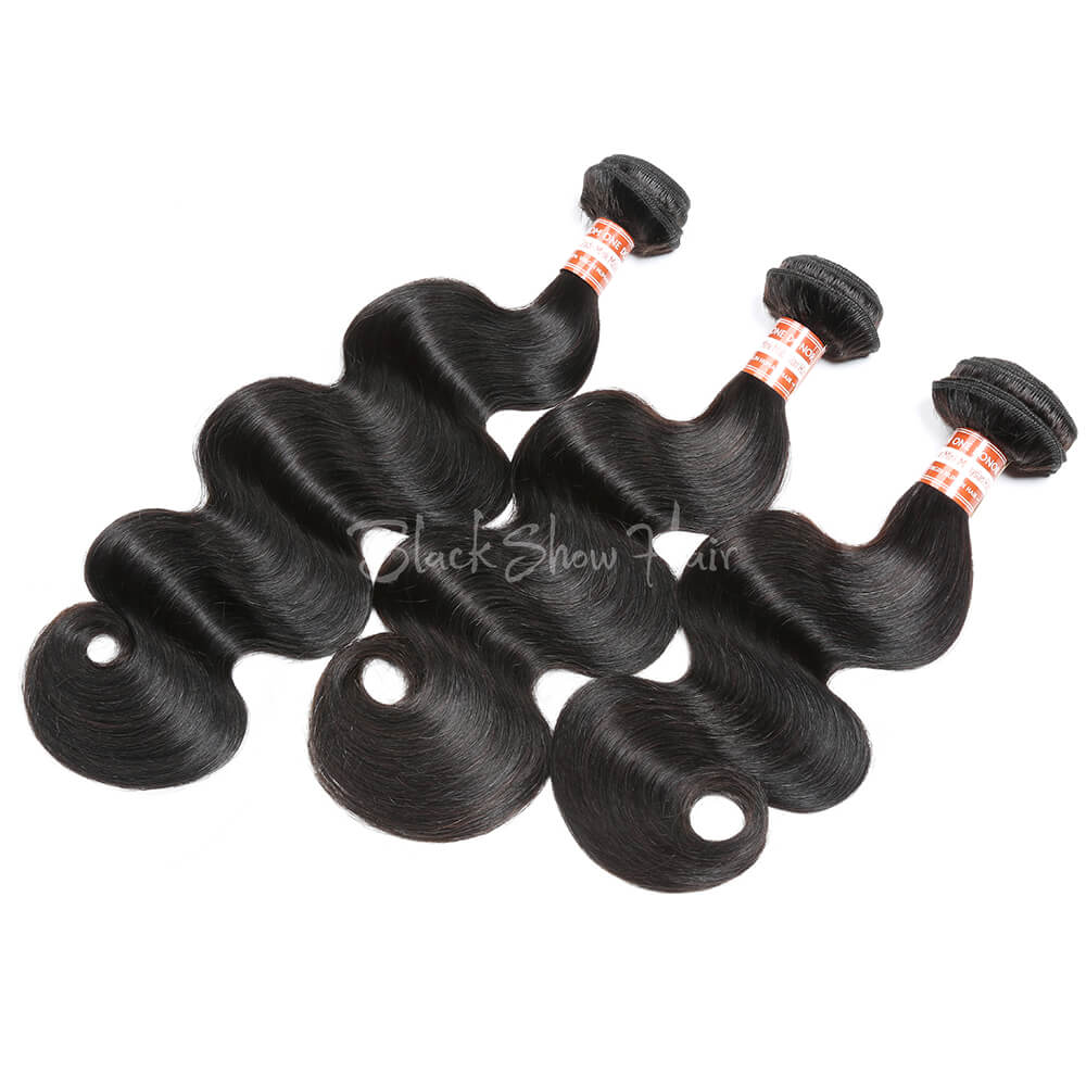 Virgin Malaysian Body Wave Hair Bundle - Black Show Hair