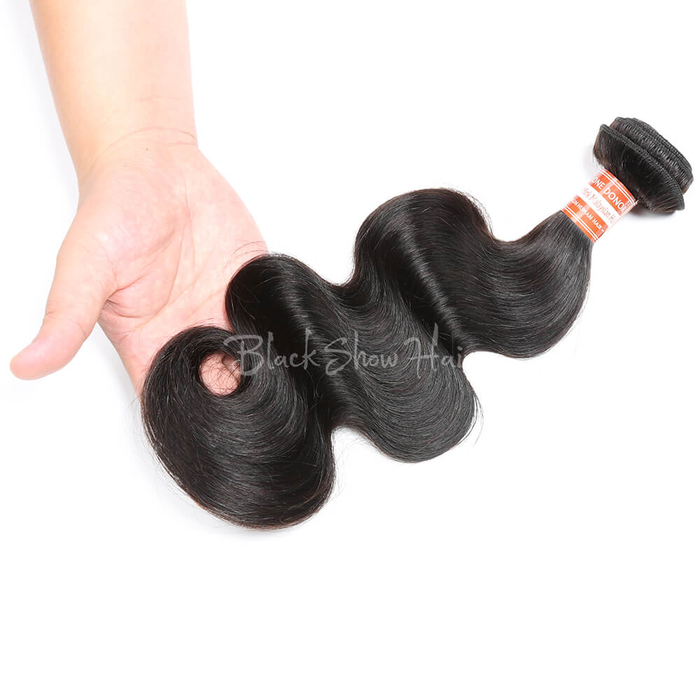 Virgin Malaysian Body Wave Hair Bundle - Black Show Hair