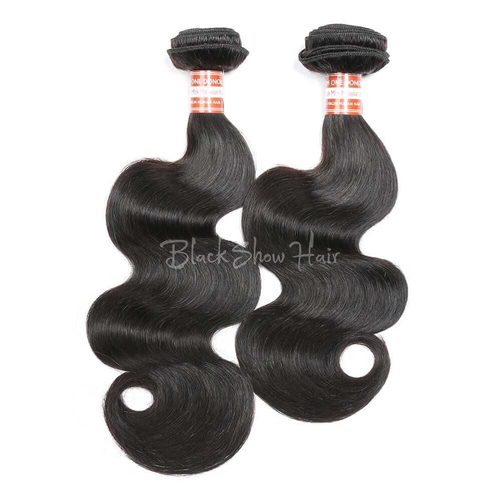 Virgin Malaysian Body Wave Hair Bundle - Black Show Hair