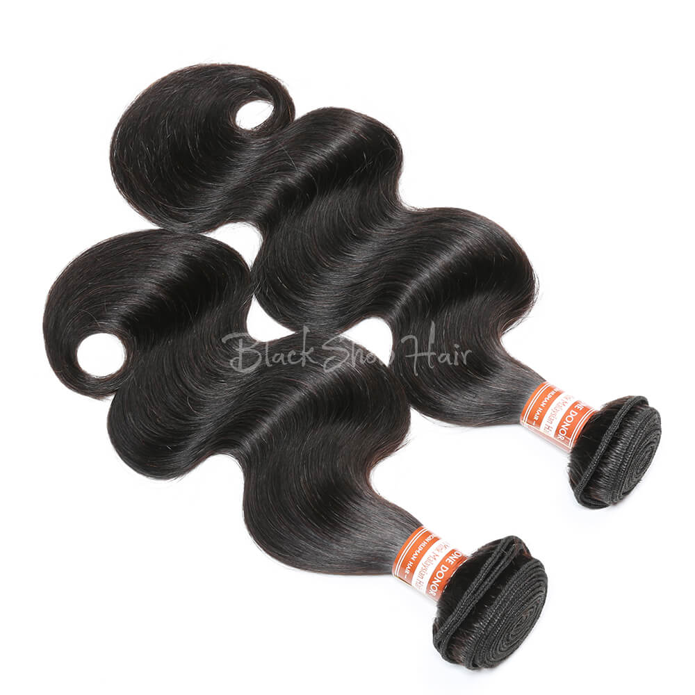 Virgin Malaysian Body Wave Hair Bundle - Black Show Hair