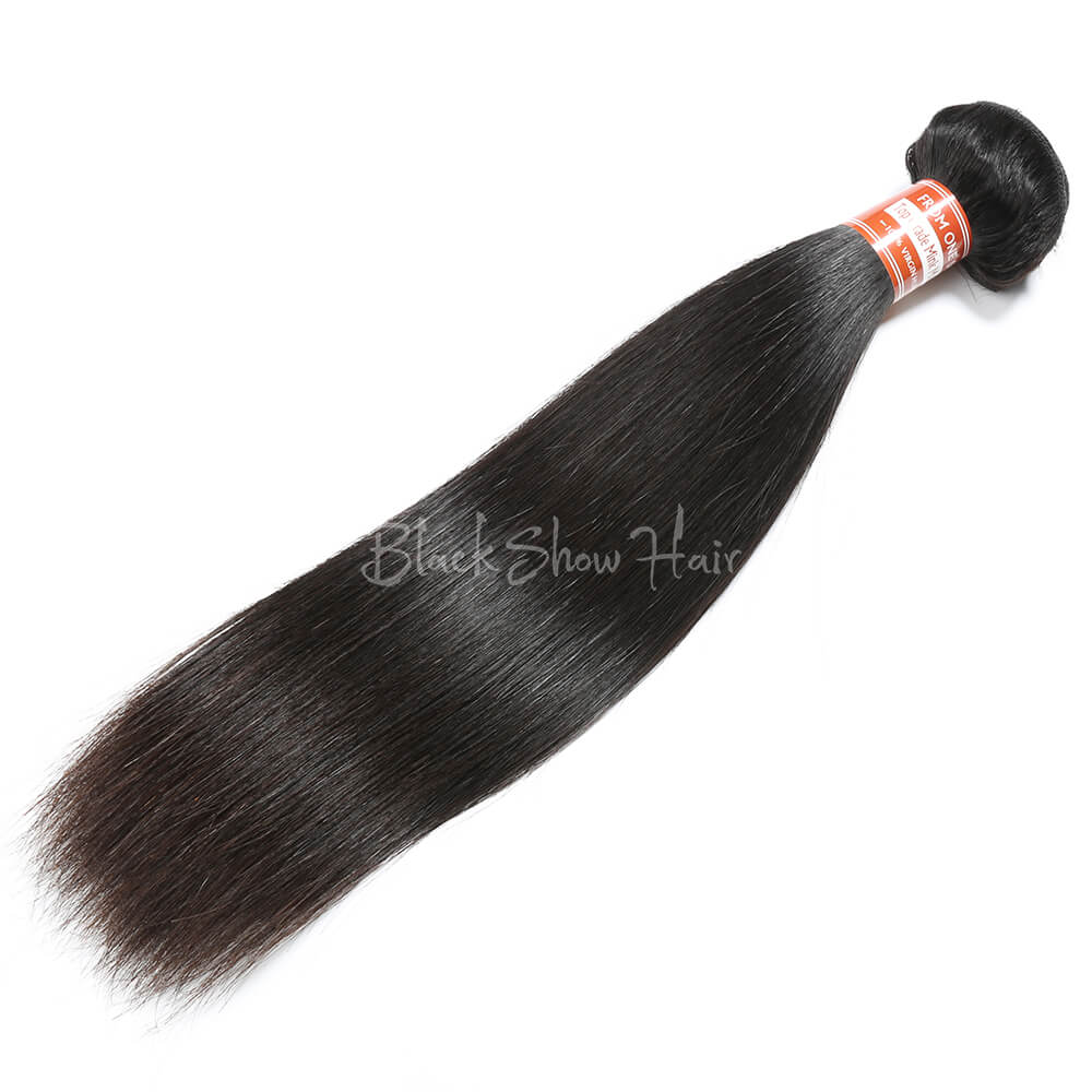 Virgin Malaysian Straight Hair Bundle - Black Show Hair