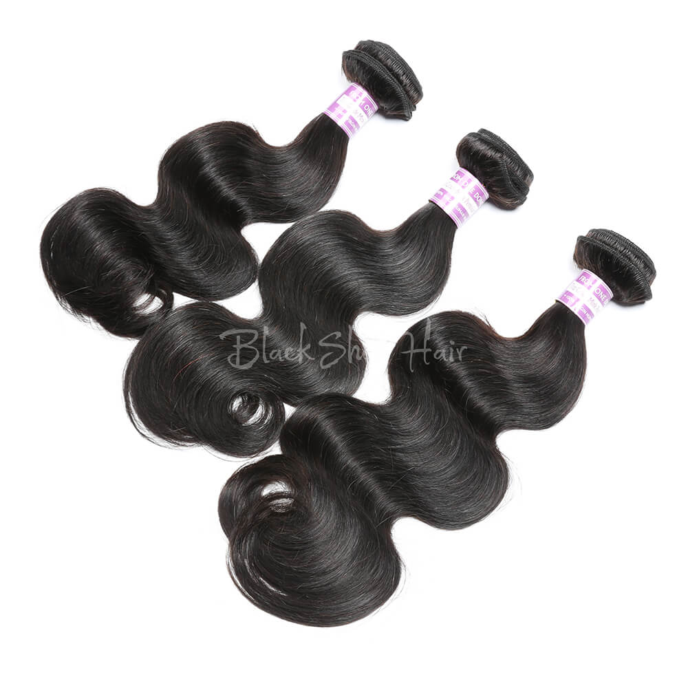 Virgin Peruvian Body Wave Hair Bundles - Black Show Hair
