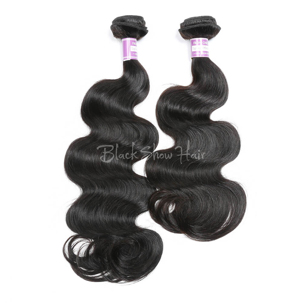 Virgin Peruvian Body Wave Hair Bundles - Black Show Hair