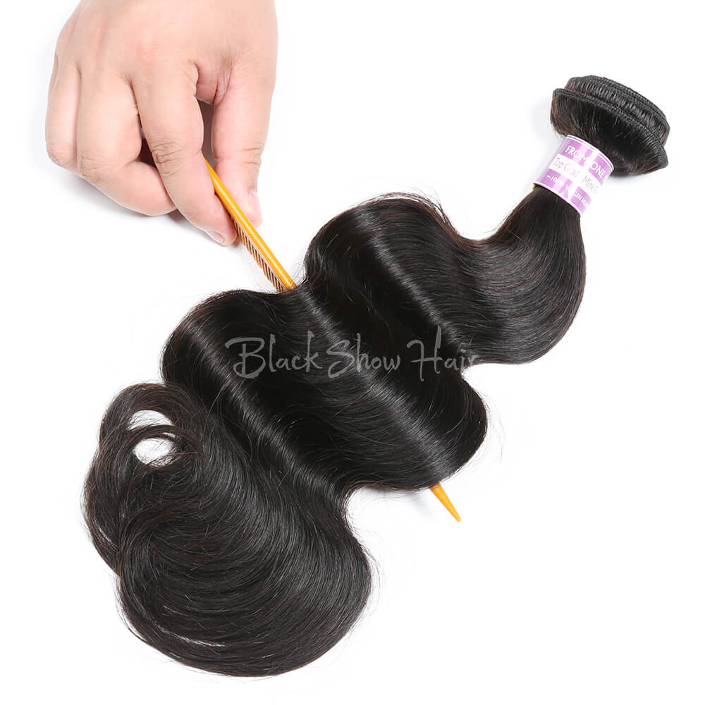 Virgin Peruvian Body Wave Hair Bundles - Black Show Hair