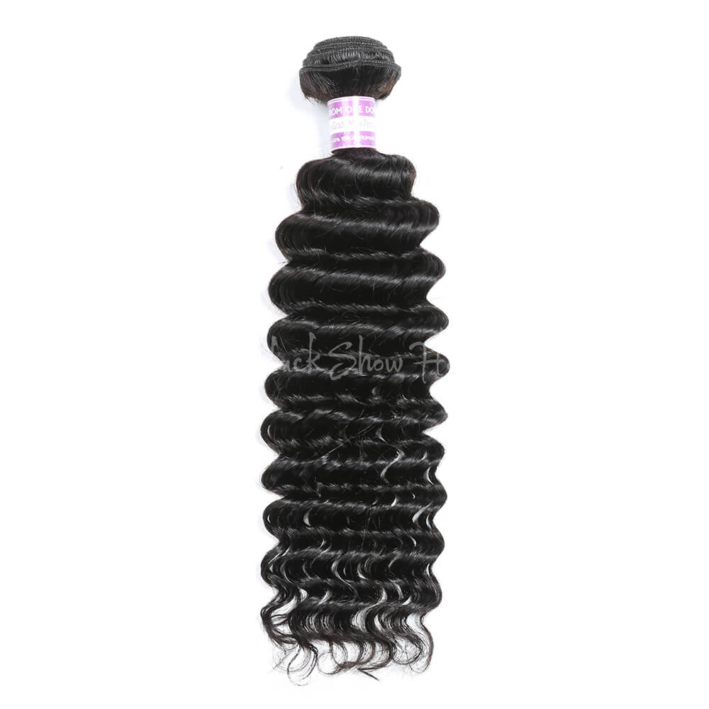 Virgin Peruvian Deep Wave Hair Bundles - Black Show Hair