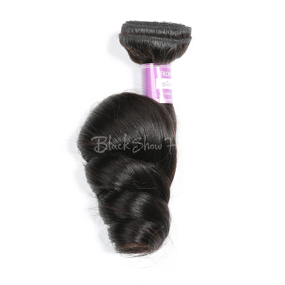 Virgin Peruvian Loose Wave Hair Bundles - Black Show Hair
