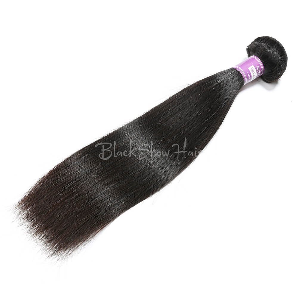 Virgin Peruvian Straight Hair Bundles - Black Show Hair