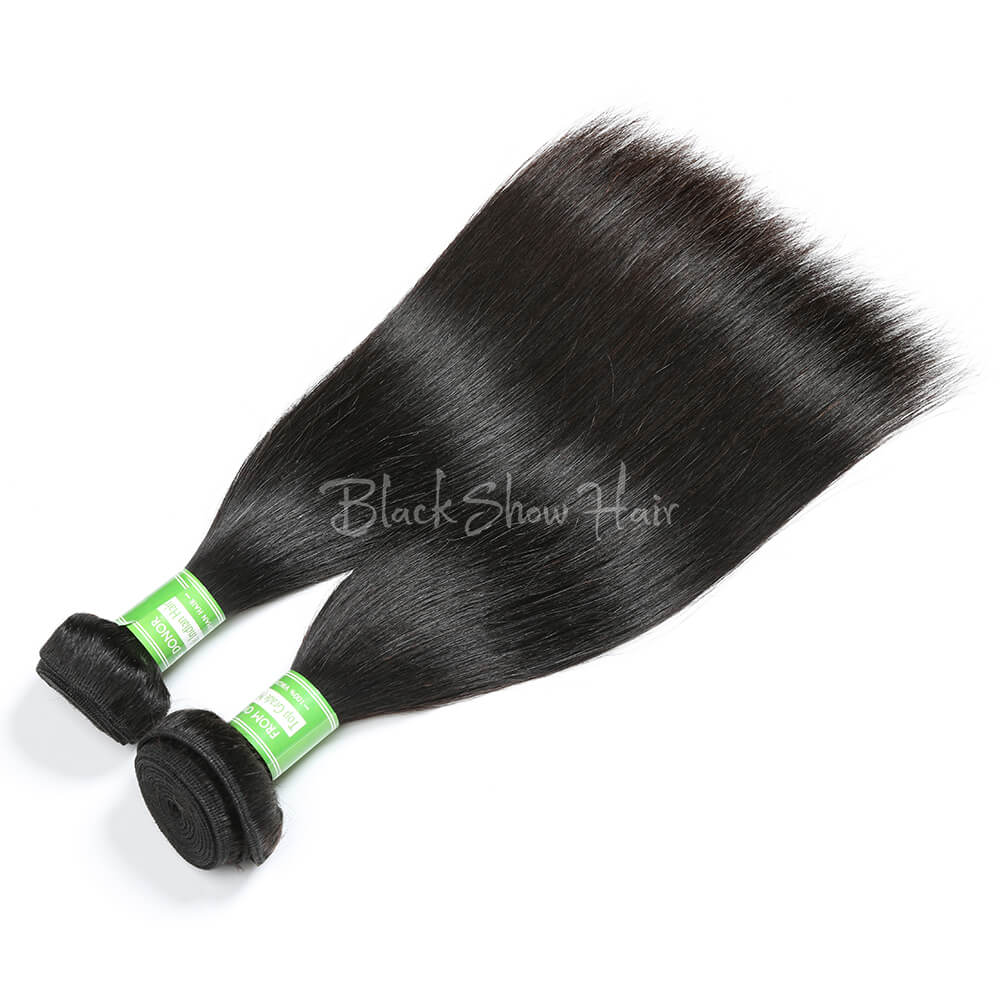 Virgin Indian Straight Hair Bundles - Black Show Hair