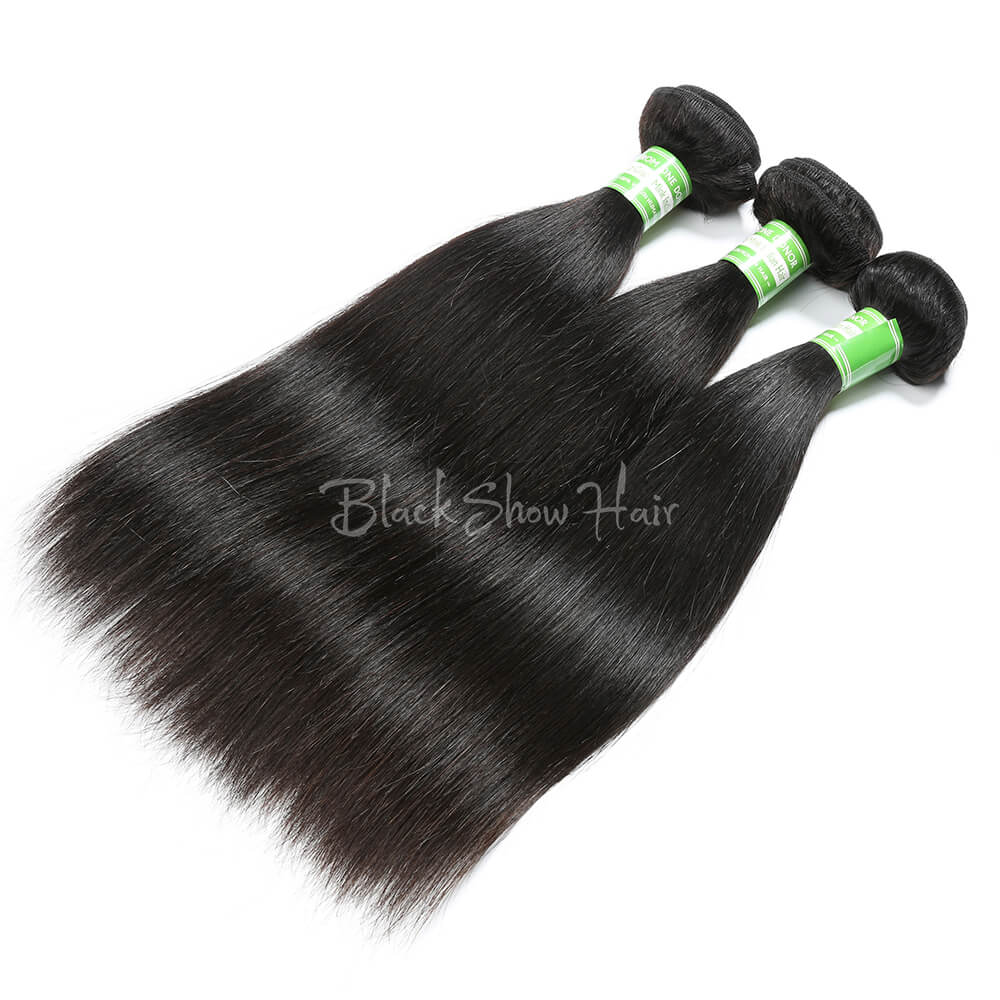 Virgin Indian Straight Hair Bundles - Black Show Hair