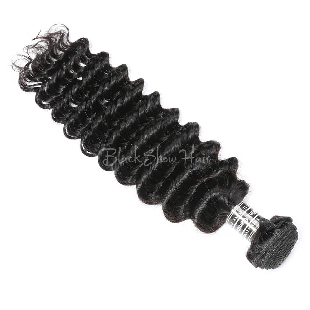 Virgin Cambodian Deep Wave Hair Bundles - Black Show Hair