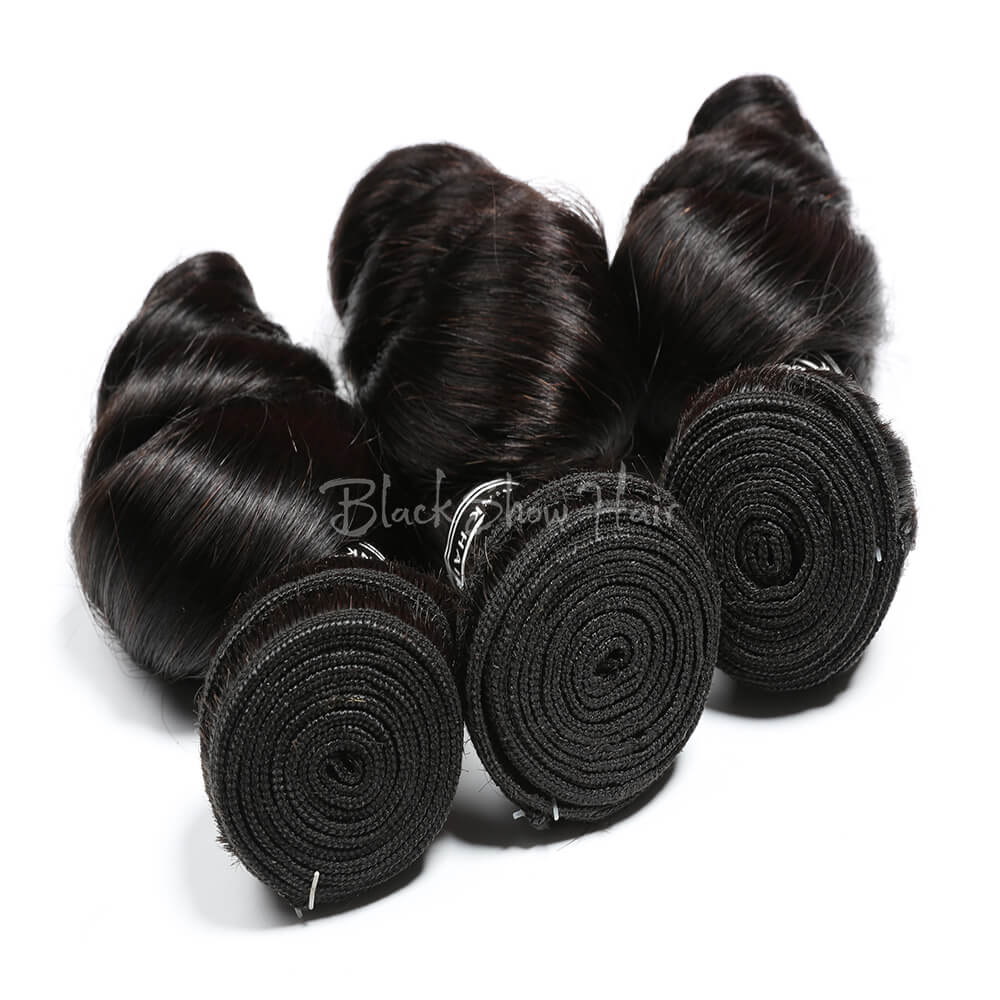 Virgin Cambodian Loose Wave Hair Bundles - Black Show Hair