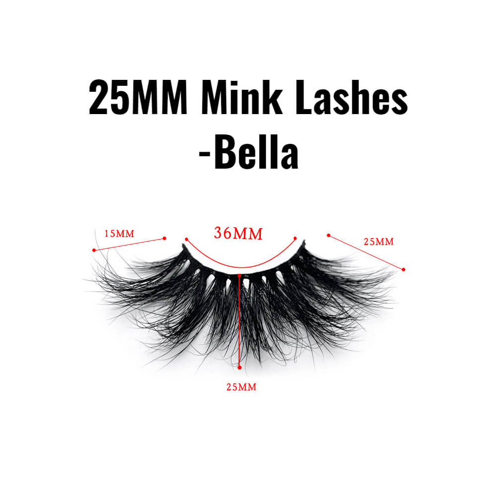 25mm mink lashes Bella