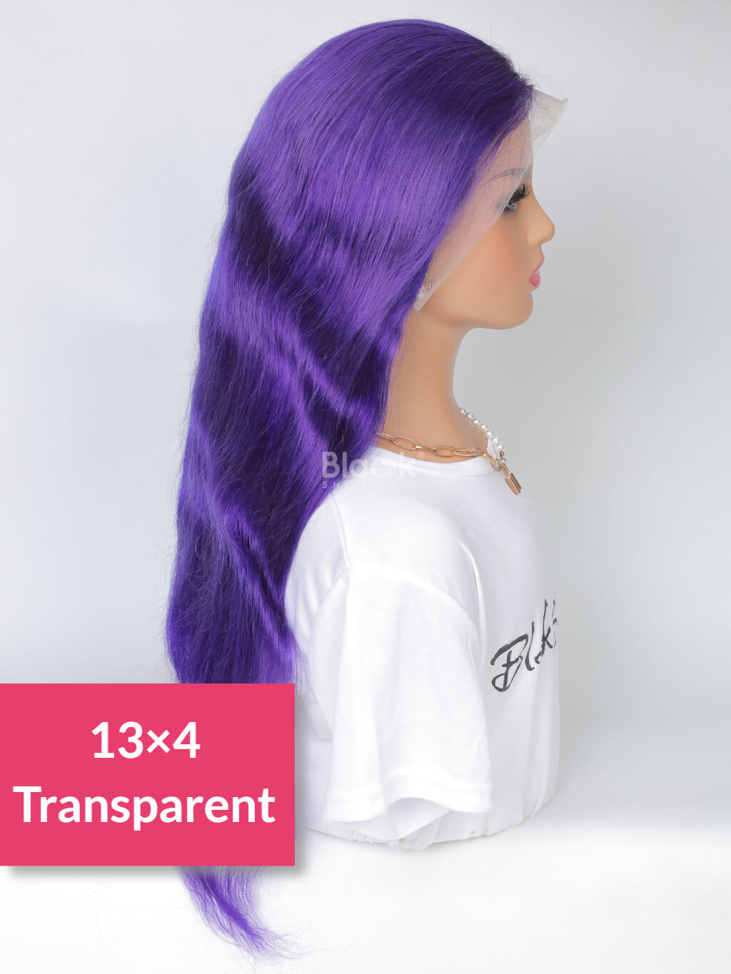 blue transparent lace 13x4 frontal wig body wave