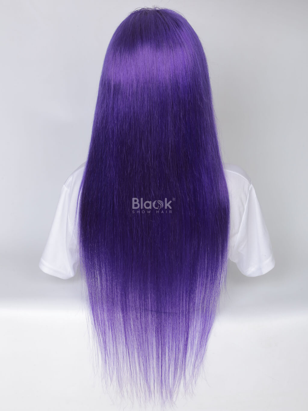 blue transparent lace 13x4 frontal wig straight hair 4