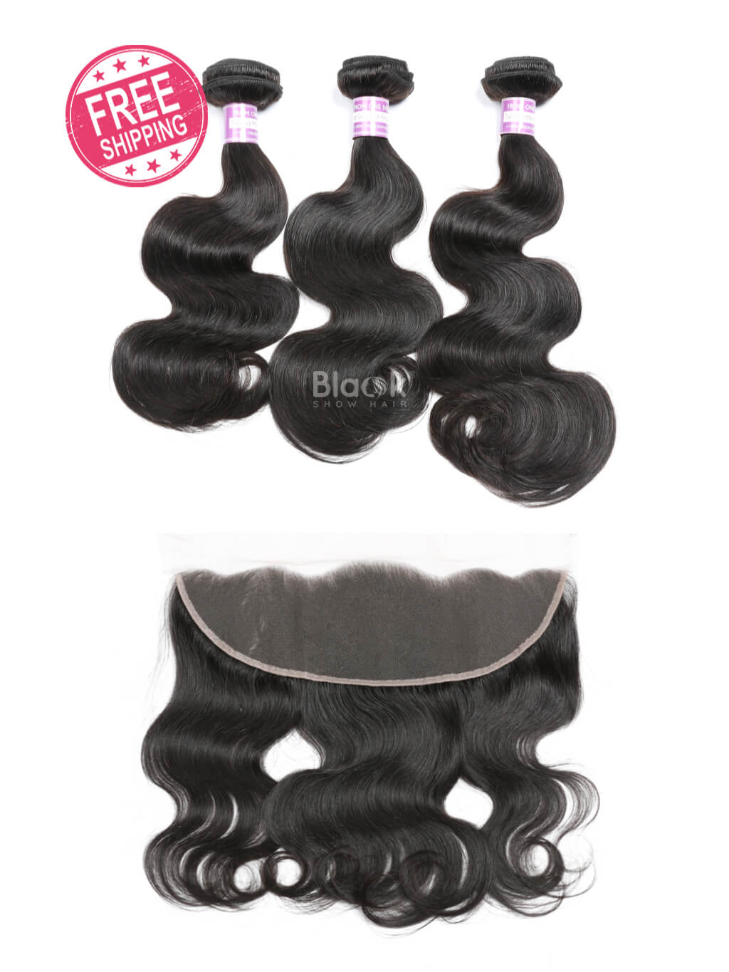 body wave bundles with frontal 13x4 peruvian hair