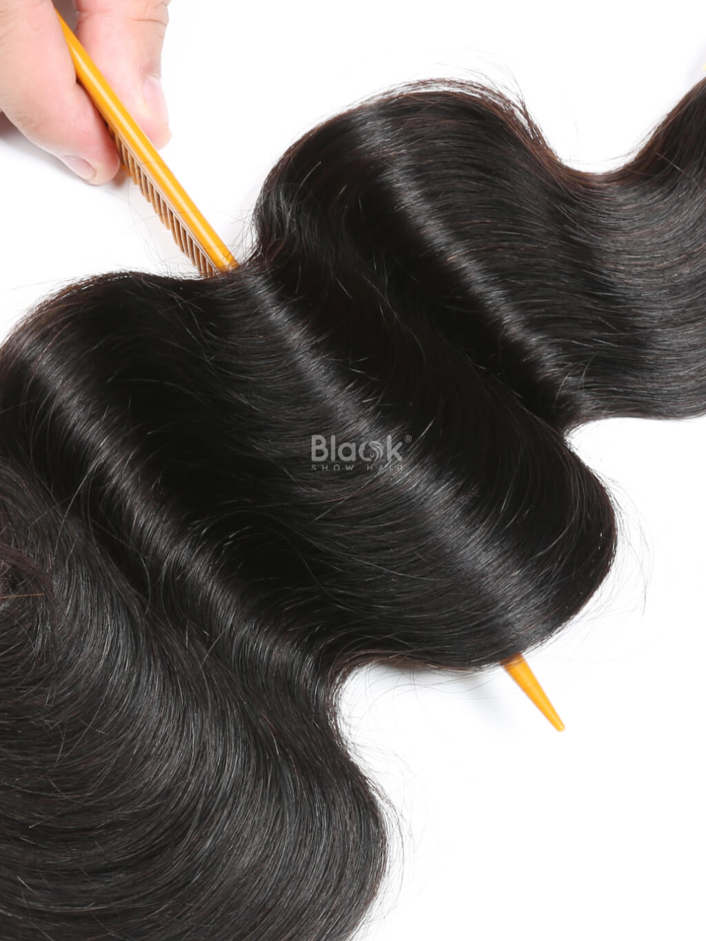 Hair Sample Two Bundles Mink Brazilian Body Wave and Straight Hair