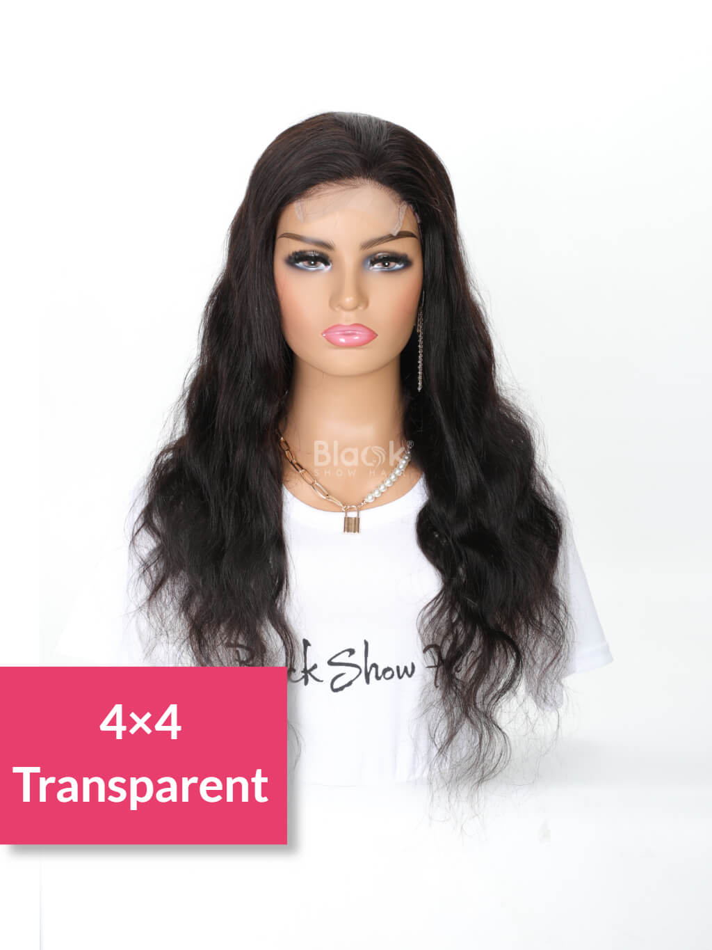 body wave transparent lace closure wig 4x4
