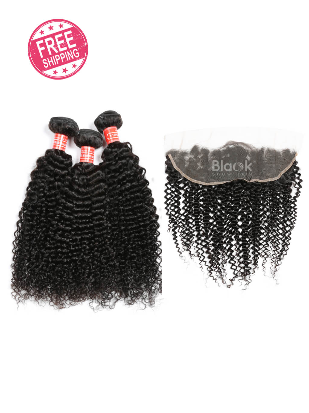 curly hair bundles with frontal 13x4 brazilian hair