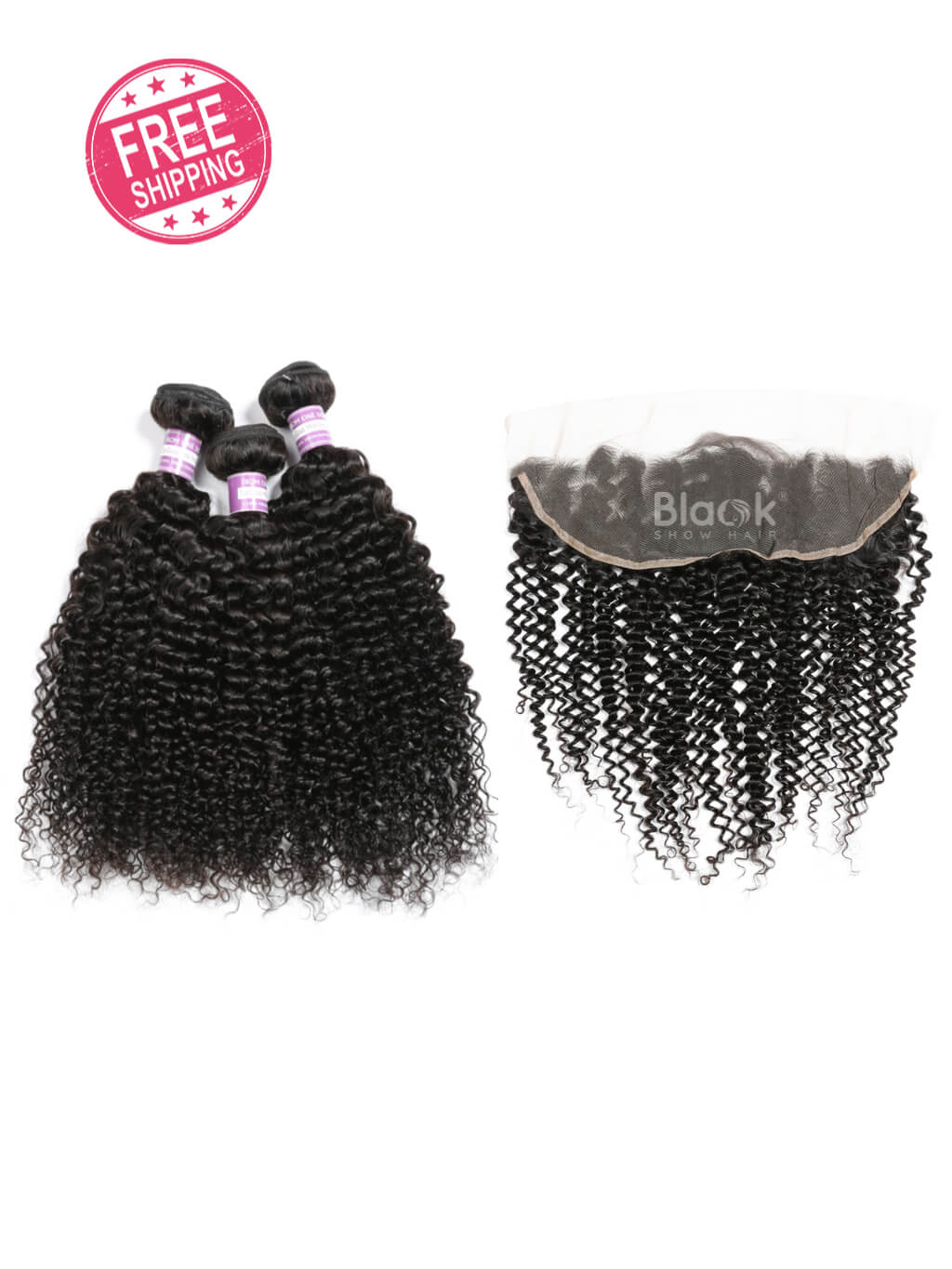 curly hair bundles with frontal 13x4 peruvian hair