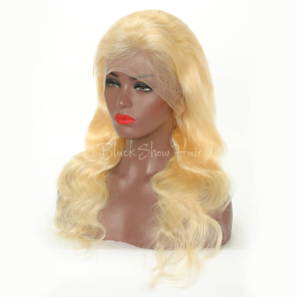 613 blonde hair full lace wig body wave - Black Show Hair