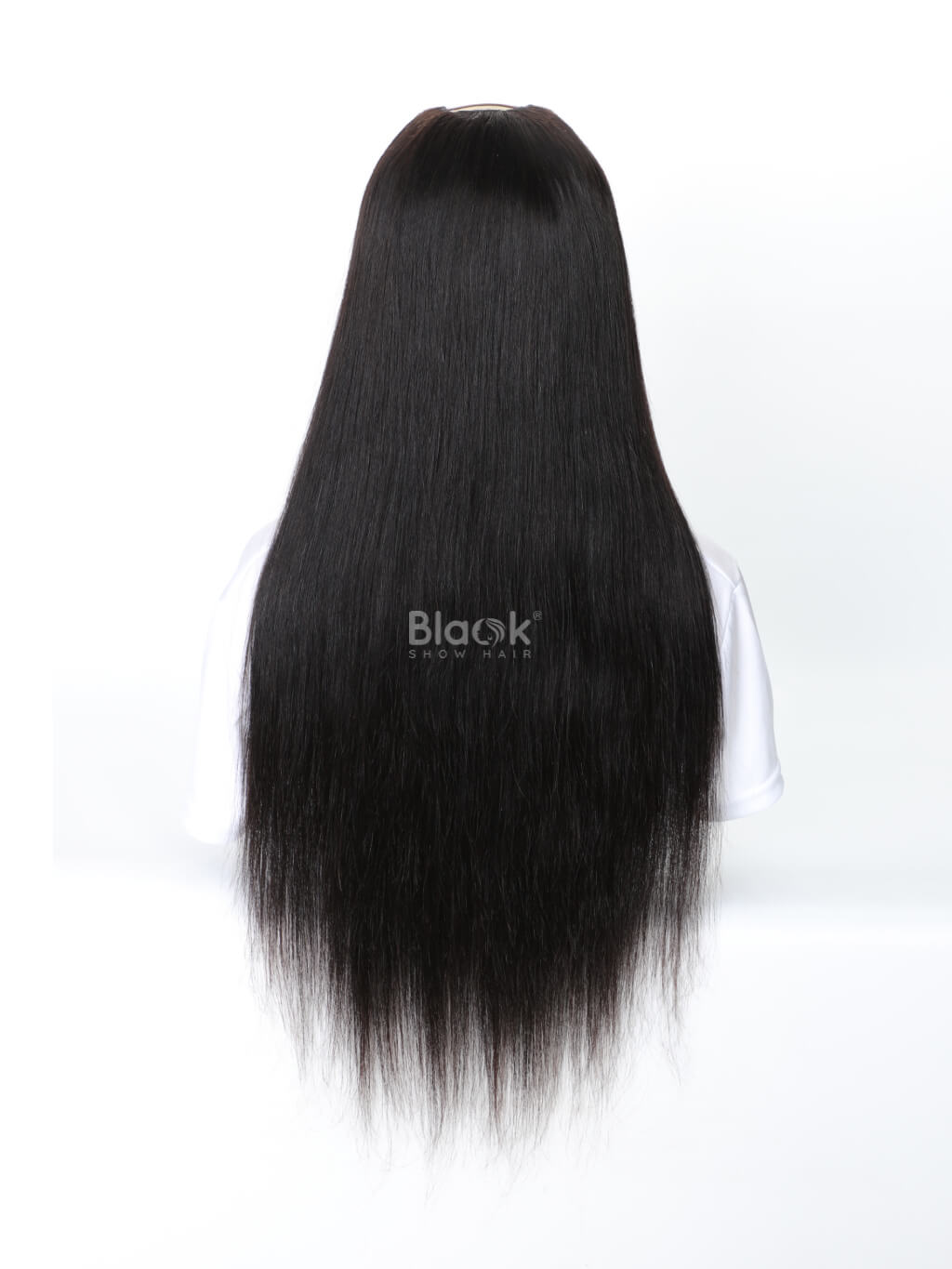human hair u part wig straight 3