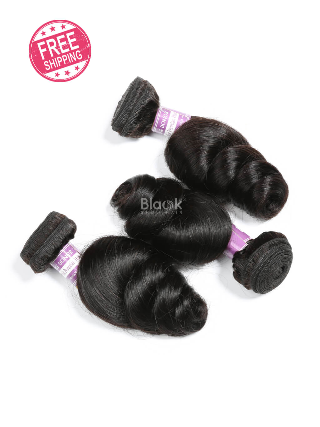 loose wave 3 bundles deal peruvian hair