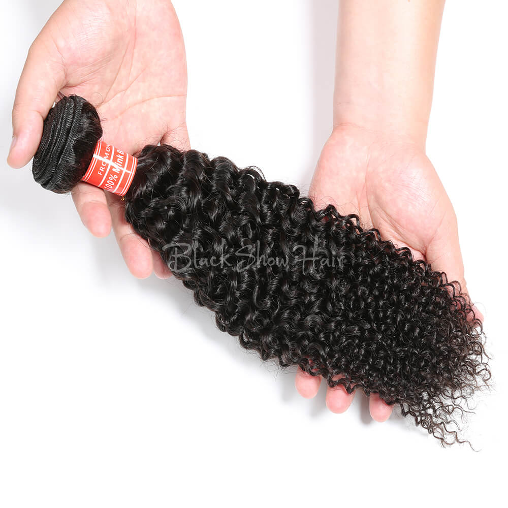 Mink Brazilian Jerry Curl Hair Bundle - Black Show Hair
