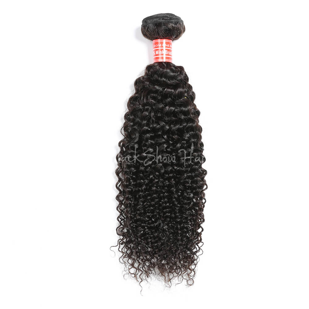 Mink Brazilian Jerry Curl Hair Bundle - Black Show Hair