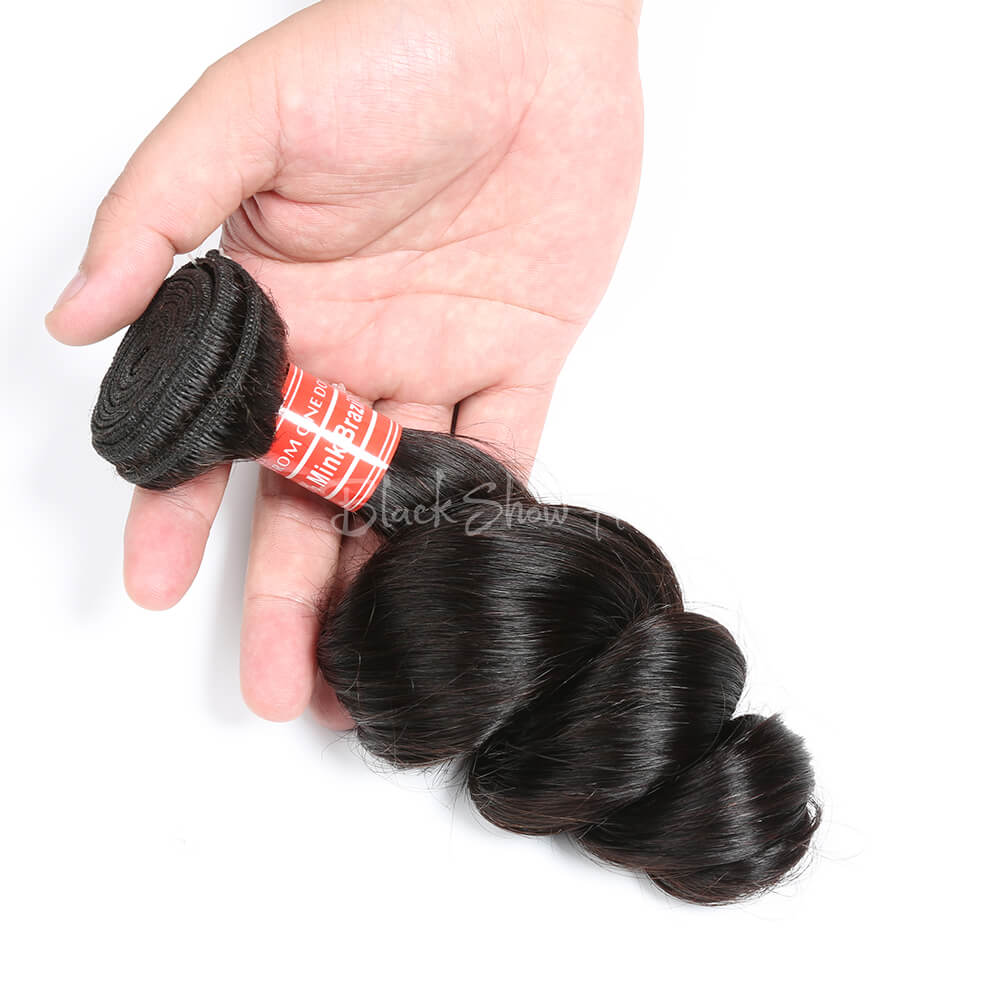 Mink Brazilian Hair Loose Wave Bundles - Black Show Hair