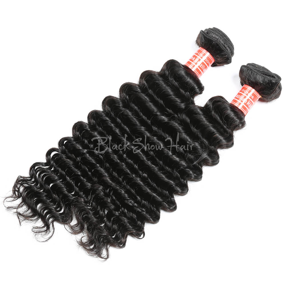 Mink Brazilian Deep Wave Hair Extensions - Black Show Hair