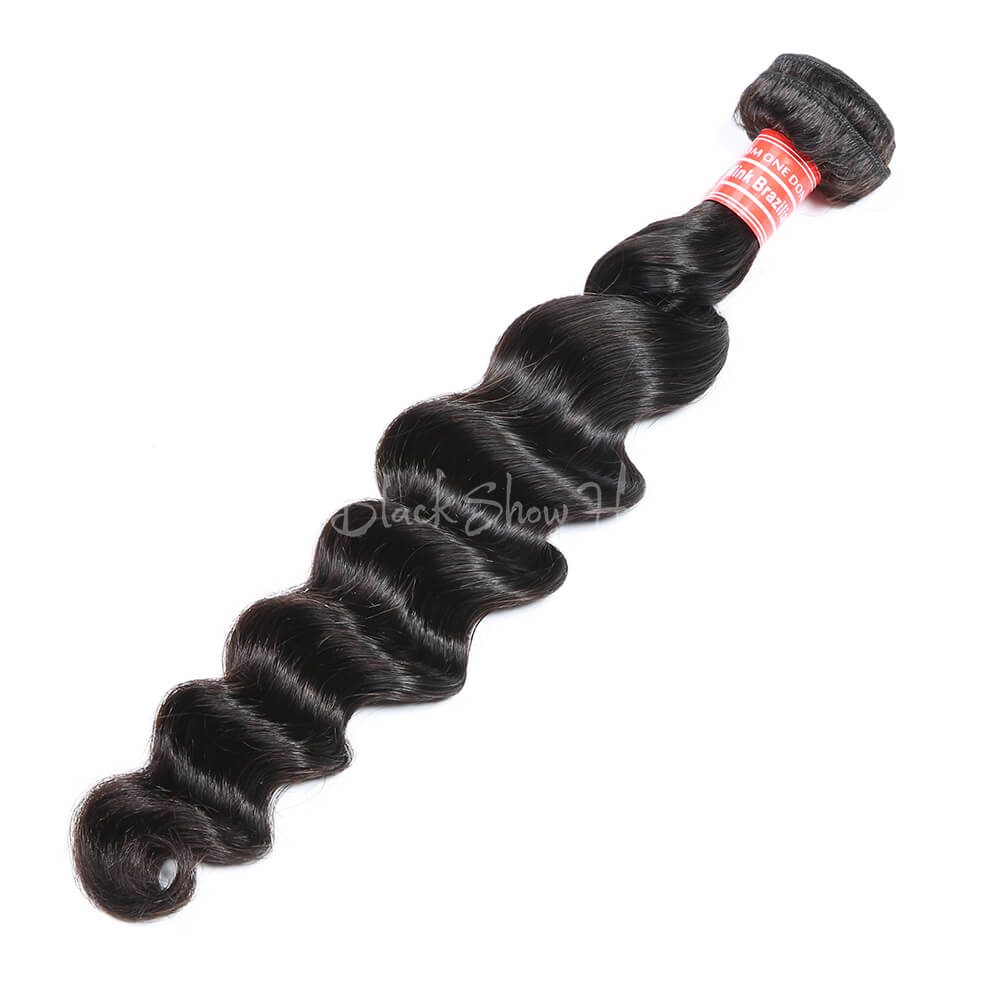 Mink Brazilian Hair Loose Deep Hair Weft - Black Show Hair