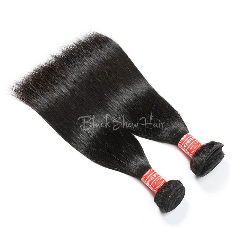 Mink Brazilian Silky Straight Hair Bundle - Black Show Hair