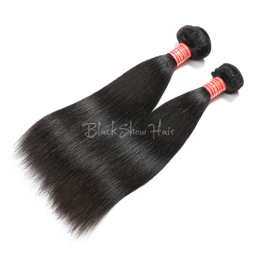 Mink Brazilian Silky Straight Hair Bundle - Black Show Hair